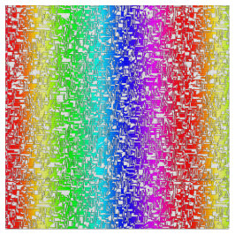 Regenbogen abstraktes weißes Stoffmuster Stoff