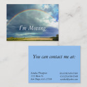 Regenbogen-Adressenänderung Karte (Vorne/Hinten)