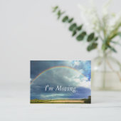 Regenbogen-Adressenänderung Karte (Stehend Vorderseite)