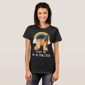 Regenbogen Afghanischer Windhund Vertrau Mir Ich B T-Shirt (Vorne ganz)
