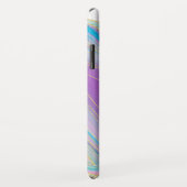 *~* Regenbogen Agate Gold Glitzer Pastell Weiß Case-Mate iPhone Hülle (Hinten/Rechts)