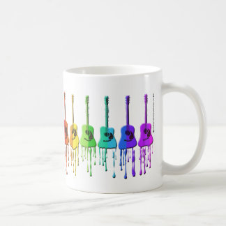 Regenbogen-Akustikgitarre-Kaffee-Tasse Kaffeetasse