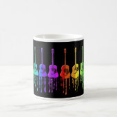 Regenbogen-Akustikgitarre-Kaffee-Tasse Kaffeetasse (Mittel)