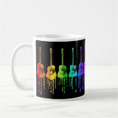 Regenbogen-Akustikgitarre-Kaffee-Tasse Kaffeetasse (Links)