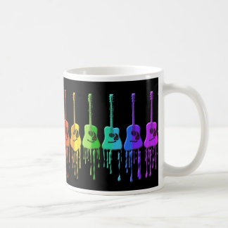 Regenbogen-Akustikgitarre-Kaffee-Tasse Kaffeetasse