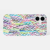 Regenbogen-Algen iPhone 16 Hülle (Rückseite (Horizontal))