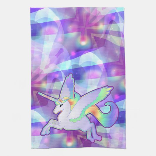 Regenbogen Alicorn Küchentuch (Vertikal)