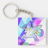 Regenbogen Alicorn Schlüsselanhänger (Vorderseite)