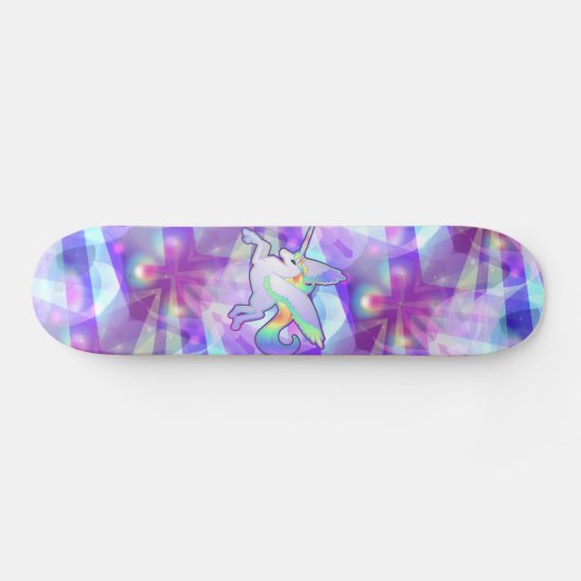 Regenbogen Alicorn Skateboard (Horizontal)