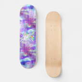 Regenbogen Alicorn Skateboard (Vorderseite)