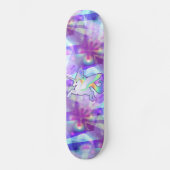 Regenbogen Alicorn Skateboard (Vorderseite)