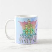 Regenbogen-Alien Kaffeetasse (Links)