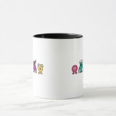 Regenbogen-alien-Monster Tasse (Zentrum)