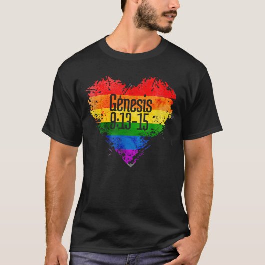 Regenbogen als Versprechen Gottes Gen. 913-15 T - T-Shirt (Vorderseite)