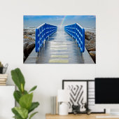 Regenbogen am Ende der Anlegestelle Poster (Heimbüro)