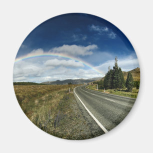 Regenbogen am Ende der Straße Magnet