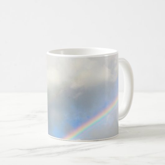 Regenbogen am Frühlingstag Kaffeetasse (VorderseiteRechts)