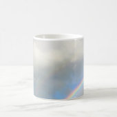 Regenbogen am Frühlingstag Kaffeetasse (Mittel)