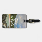 Regenbogen am Lumaha'i Beach, Kauai, Hawaii Gepäckanhänger (Vorderseite horizontal)