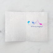 Regenbogen am Pier zum Nachdenken Karte (Innenseite)