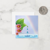 Regenbogen am See Mitteilungskarte (Vorderseite/Rückseite Beispiel)