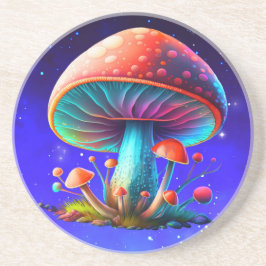 Regenbogen Amanita Muscaria Getränkeuntersetzer