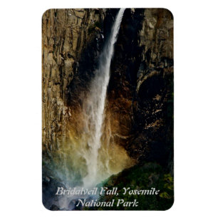 REGENBOGEN AN BRIDALVEIL FALL IN YOSEMITE MAGNET