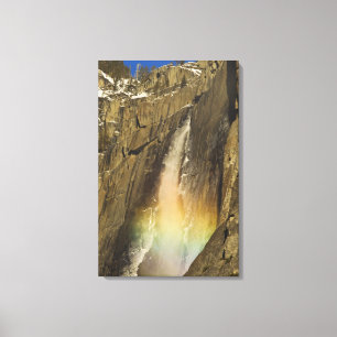Regenbogen an den oberen Yosemite Falls im Yosemit Leinwanddruck
