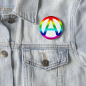 Regenbogen-Anarchie-Symbol Button (Beispiel)