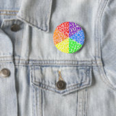 Regenbogen angelt Leopard-Muster Button (Beispiel)