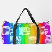 Regenbogen-Anweisung Duffle Bag (Vorderseite)