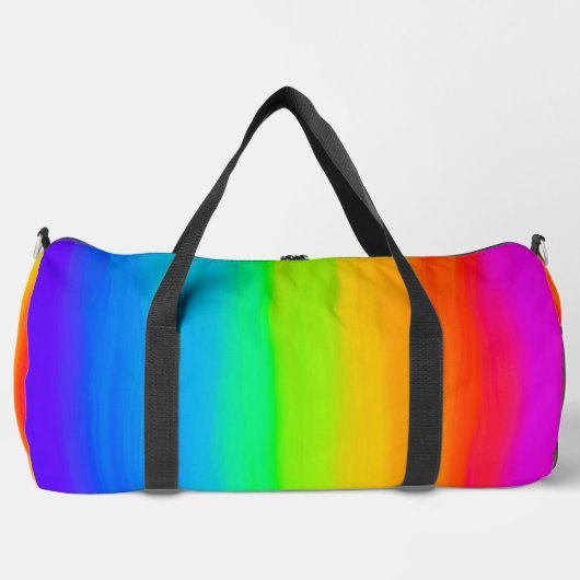 Regenbogen-Anweisung Duffle Bag (Vorderseite)