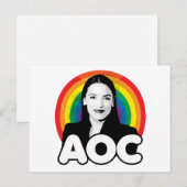 Regenbogen AOC Postkarte (Vorne/Hinten)
