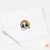 Regenbogen AOC Quadratischer Aufkleber (Umschlag)
