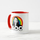 Regenbogen AOC Tasse (Vorderseite Links)
