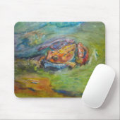 Regenbogen-Aquarell gemalter glücklicher Frosch Mousepad (Mit Mouse)
