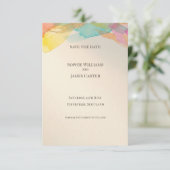 Regenbogen-Aquarell-Save-the-Date-Karte Save The Date (Stehend Vorderseite)