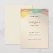 Regenbogen-Aquarell-Save-the-Date-Karte Save The Date (Vorne/Hinten)