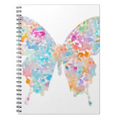 Regenbogen-Aquarell-Schmetterling Notizblock (Vorderseite)
