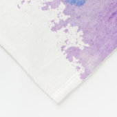 Regenbogen-Aquarell-Schwarz-Baumast mit Katze Fleecedecke (Ecke)