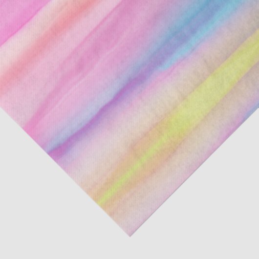 Regenbogen-Aquarell-Seidenpapier Seidenpapier (Ausschnitt)