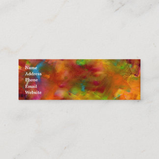 Regenbogen-Aquarell-Visitenkarte Mini Visitenkarte