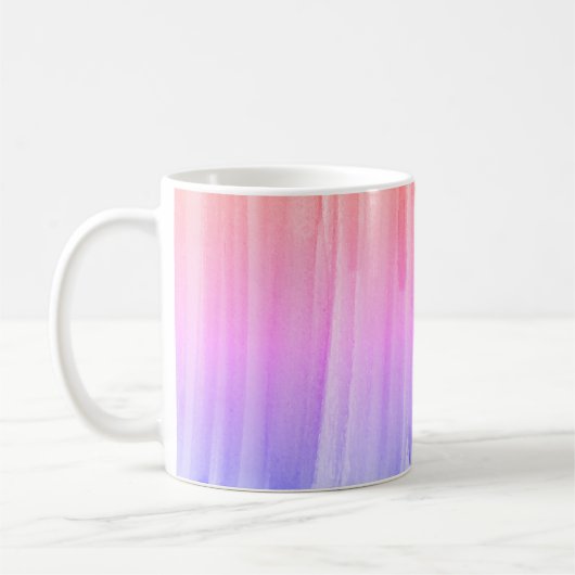Regenbogen Aquarellfarbe Abstrakte Malcoffe Kaffeetasse (Links)