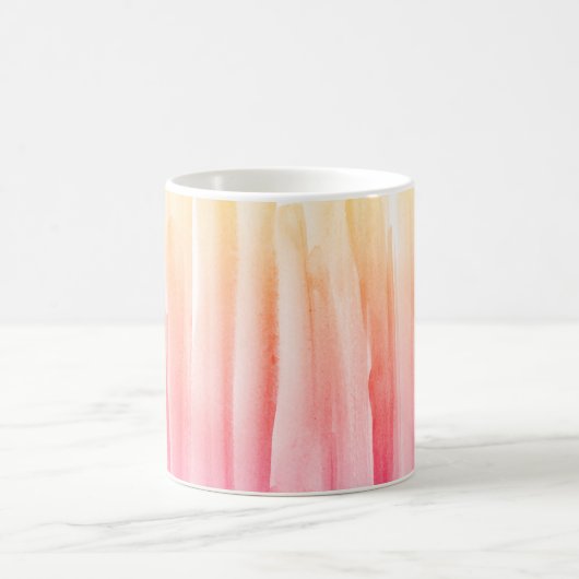 Regenbogen Aquarellfarbe Abstrakte Malcoffe Kaffeetasse (Mittel)