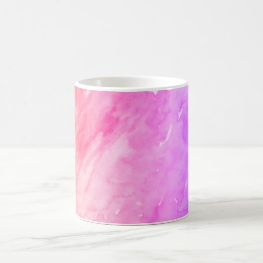 Regenbogen Aquarellfarbe Abstrakte Malcoffe Kaffeetasse (Mittel)