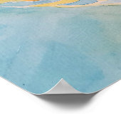 Regenbogen Aquarellfarbe Niedliches Poster (Ecke)