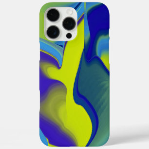 Regenbogen Art 3D Abstrakt in Gelb, lila grün iPhone 16 Pro Max Hülle
