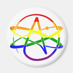 Regenbogen-Atheist Magnet