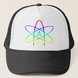 Regenbogen-Atheisten-Symbol Truckerkappe