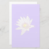 Regenbogen-Ätzung Lotus stationär Briefpapier (Vorne/Hinten)